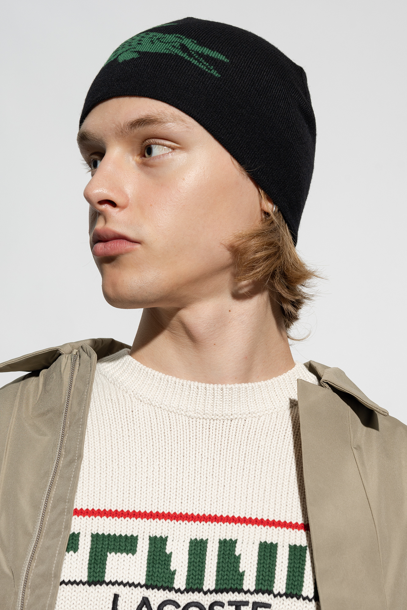 Lacoste beanie hat outlet sale